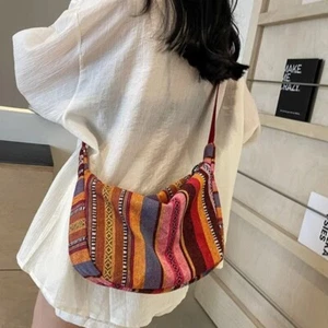 Zipper Closure Shoulder Bag Tribal Style Messenger bag Crossbody Bag Women - Picture 1 of 17