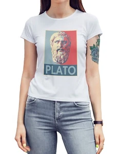 Camiseta para mujer Platón filósofo griego filosofía profesor camiseta regalo camiseta - Imagen 1 de 2