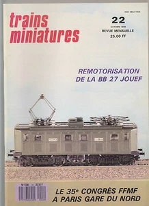 TRAINS MINIATURE N°22 CARAVELLES X 4300/4500 / BB 27 / TGV ATLANTIQUE / AUTORAIL - Picture 1 of 1