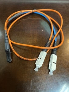 3FT MTRJ to SC Duplex 62.5/125 Multimode Fiber Optic Patch Cable - Orange - Picture 1 of 3