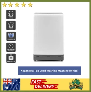 Kogan 8kg Top Load Washing Machine (Grey), Washing Machines - Picture 1 of 10
