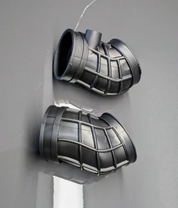 Bota de admisión de aire BMW E31 V12 M70 (par) parte BMW # 13711733301, 13711733302 - Imagen 1 de 4