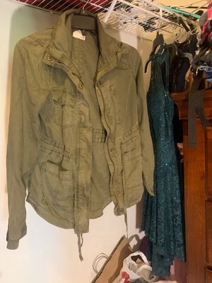 Sonoma, Junior girls, Green utility jacket,  XS, practically new - Image 1 of 4