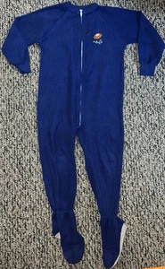 Vintage Carters Sleepwear One Piece Footed Blue Pajamas Size 5 *Flaw*! 🍀 - Picture 1 of 13