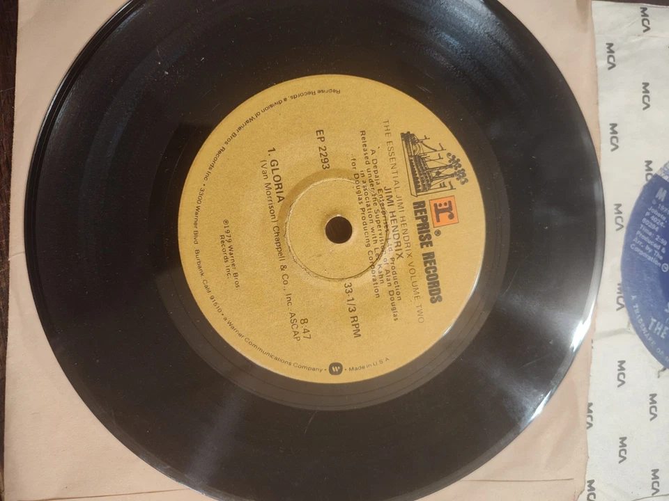 Jimi Hendrix Gloria  1979 by Reprise Records EP-2293 7" Single Sided 33-1/3. - Image 1 of 1