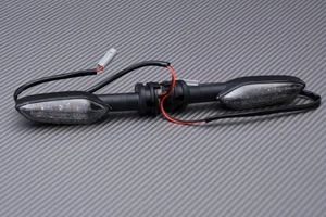 Pair of Dark Smoke Rear Y-Perf LED Turn Signals YAMAHA YZF R125 R-125 2019-2022 - Picture 1 of 2