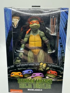 Personaggio Michaelangelo Teenage Mutant Ninja Turtles 1990 film TMNT 18 cm NECA - Foto 1 di 1