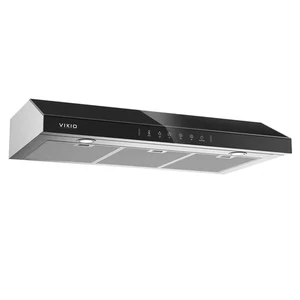 36 In. 900 CFM Ducted under Cabinet Range Hood in Stainless Steel and Black Glas - Picture 1 of 12