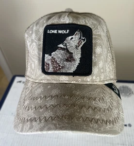 Goorin Bros The Farm Lone Wolf Parade khaki hellbraun Bandana Paisley Truckermütze Kappe - Bild 1 von 15