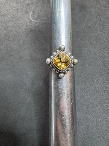 8.1g VTG Suarti Sterling Silver 925 Citrine Ring Size 5.75 Jewelry Lot I - Picture 1 of 9