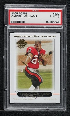 2005 Topps Carnell Cadillac Williams #438 PSA 9 MINT Rookie RC - Image 1 of 2