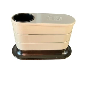 Vintage MCM Stifthalter 4 Ebenen Schwarz Grau Schreibtisch Organizer Verschachtelt Drehbar Tabletts  - Bild 1 von 12