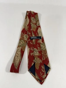 Polo by Ralph Lauren Tie Necktie Vintage Blue Label 100% Silk L58” x W3-1/4” - Picture 1 of 4