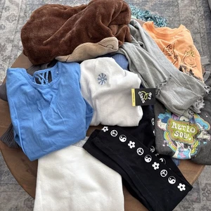 Lot 10 Size 10/12 Girls Sweat, Outfits, Long Sleeve Pullover, Sweatshirts - Picture 1 of 14