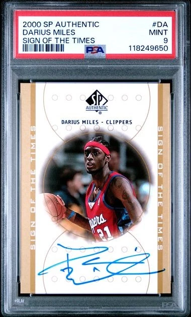 DARIUS MILES 2000 SP AUTÊNTICO SINAL DOS TEMPOS NO CARTÃO AUTO PSA 9 POP 22 - Imagem 1 de 1