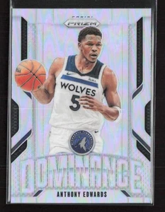 2024-25 Panini Prizm #9 Anthony Edwards Dominance Prizms Silver (P) - Picture 1 of 2
