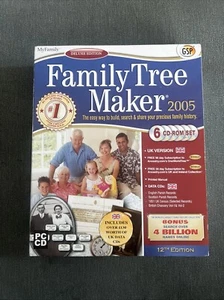 Family Tree Maker 2005 12TH Ed PC CD genealogy search build share ancestry NEW - Picture 1 of 6