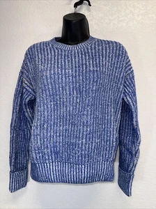 NWT Blue White Sweater by EDC by Esprit Women's sz Small Thick Warm Cozy Bust 38 - Picture 1 of 5