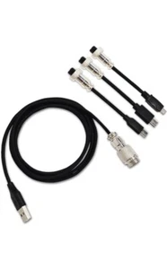 Gerade Schwarz USB C Fliegerkabel Mechanische Tastaturen Spiralfeder... - Bild 1 von 3