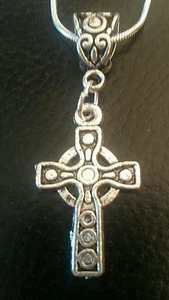 Beautiful Sterling silver 16"necklace with Celtic Cross 1st Communion gift box - Picture 1 of 8