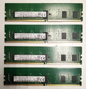 32gb- x4 SK Hynix 8GB 1RX8 DDR4-2666V ECC RDIMM Server RAM - HMA81GR7CJR8N-VK - Picture 1 of 3