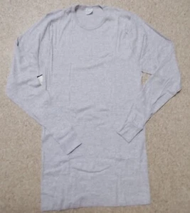 Shirt Unterhemd lang Arm 1/1Arm Feinripp Hellgrau Gr. 8 - 9 - Bild 1 von 12