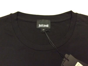 T-shirt girocollo Just Cavalli 100% cotone nuova con etichetta taglia M - Foto 1 di 8