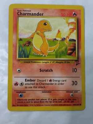 Pokemon Base Set 2 Charmander 69/130 Non-holo Near Mint - Free Shipping!!! - Image 1 of 2