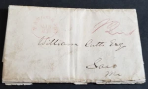Cvr565] U.S. FLS-Bangor,Me.to Saco,Me.(1833)w/contents - Picture 1 of 7