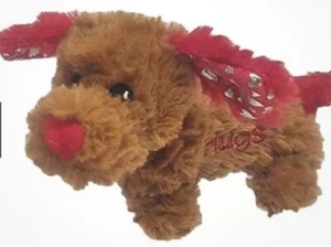 San Valentín/Día 7”L Peluche Marrón Cachorro Perro "Abrazos" Peluche Animal Juguete-NUEVO-ENVÍO 24 HORAS - Imagen 1 de 4