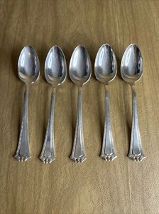 Lot Of 5 Continental 847 Rogers Bros XS Triple Teaspoons Silverplate 6” Polished - Picture 1 of 10
