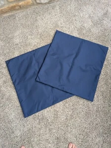 2er Set Marineblau Wasserdicht Outdoor Kissenbezüge Reißverschluss ~ 20 x 20 ~ Neu ohne Etikett - Bild 1 von 3