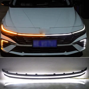 For Hyundai Elantra 2024-2025 Front Hood Grille Lights Turn Signal Lights bar - Bild 1 von 5