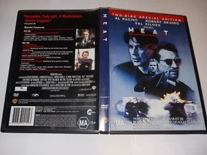HEAT - AL PACINO + ROBERT DENIRO + VAL KILMER (2 DISC) (DVD, MA15+) - Picture 1 of 3