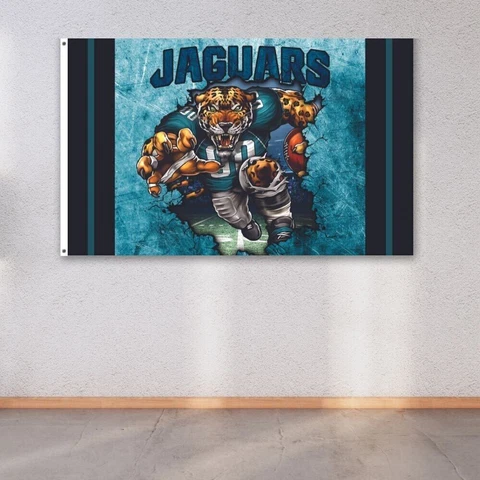 Jacksonville Jaguars 3x5 ft Flag NFL Football Champions Wall Decor Banner Cover