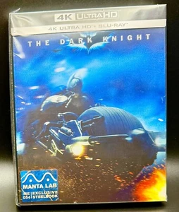 THE DARK KNIGHT - MANTA LAB DOUBLE LENTICULAR B 4K UHD BLURAY STEELBOOK *SEALED* - Picture 1 of 24
