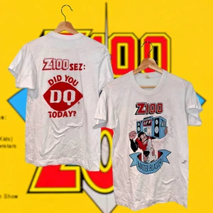 Z100 New York City Master Blaster Dairy Queen Graphic T-Shirt Vintage 80s Sz. M - Picture 1 of 10