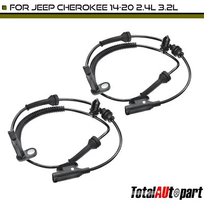 New 2x ABS Wheel Speed Sensor for Jeep Cherokee 2014-2020 Front Side 68141887AC - Image 1 of 4