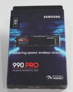 Samsung 990 PRO 4TB M.2 NVMe Internal SSD - Black (MZ-V9P4T0B/AM)-NEW Sealed - Photo 1/1