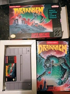 Drakkhen Snes Komplett In Box Top Zustand CIB Minty Box Super Nintendo A+ - Bild 1 von 13