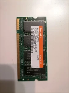 RAM SoDimm DDR2 256mb 333Mhz HYNIX PC2700 pour portable - Photo 1/4