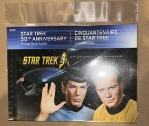 CANADA PRESTIGE STAR TREK STAMPS BOOKLET 50 TH ANNIVERSARY 2016 MINT - Picture 1 of 2