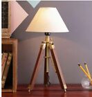 Tripod Lamp Wood Lamp Without Shade Home, Office Decor Table Decor Light Lamp