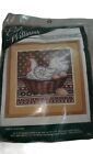 Elsa Williams Creative Canvas work. Hen And Eggs In Basket Pattern #06242