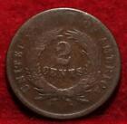 1864 COPPER PHILADELPHIA MINT TWO CENT COIN