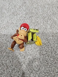 Nintendo Donkey Kong Bananas Diddy Barrel Figure Set Jakks Pacific - Picture 1 of 2