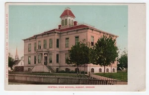 ALBANY OREGON BLICK AUF DIE ZENTRALE HIGH SCHOOL VOR 1907 - Bild 1 von 2