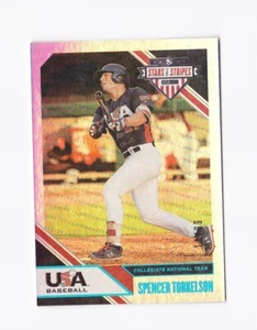 2020 USA Baseball Stars and Stripes Longevity Holofoil #9 Spencer Torkelson /99 - Picture 1 of 3