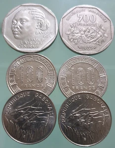 GABON 100 - 500 FRANCS 1971 1985 AFRIQUE - Bild 1 von 3