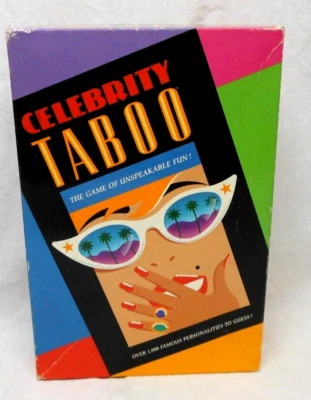 CELEBRITY TABOO GAME OF UNSPEAKABLE FUN - 1991 - VERY GOOD COND - Image 1 of 4